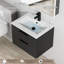 Ensemble de meuble-lavabo mural simple Sharee avec comptoir d'évier, robinet et drain en alliage de zinc, armoire flottante avec tiroirs à fermeture en douceur-1709662311-1709662304