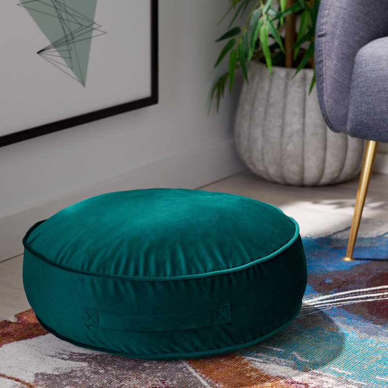 Reissa Floor Pillow, Hunter Green
