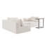 Canapé modulaire de 112 po avec table d'appoint gratuite, siège large, entièrement rembourré, canapé en tissu bouclé infroissable avec méridienne, combinaison libre, canapé en forme de L pour le salon, aucun assemblage requis-836562007