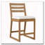 Ensemble de bar d'extérieur 5 pièces avec chaises rembourrées (teck clair) 5 pièces-815240290