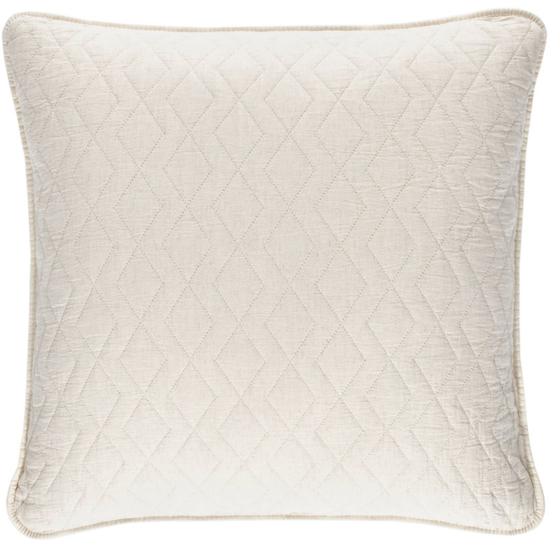 Birdie Quilted Coverlet, Natural, Euro