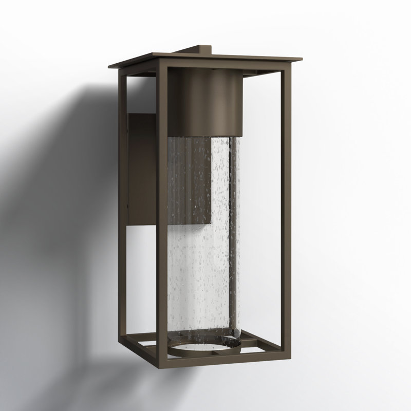 Wall Light, 16" H x 8" W x 10" D, Oil Rubbed Bronze