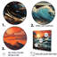 «Ocean Charm Vivid Wood Cut Effect III», reproduction sur toile-603871321-603871327