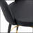 360 ° Rotatable Bar Chair.Modern PU Comfortable Upholstered Bar Chair With Smooth And Beautiful Black Metal Legs For Dining Room, Kitchen, Terrace And Guest Office Chair.Set Of 2-1217738423