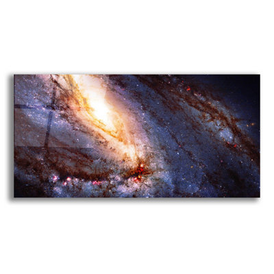 Art mural en verre acrylique Epic Graffiti «Messier 66» Hubble