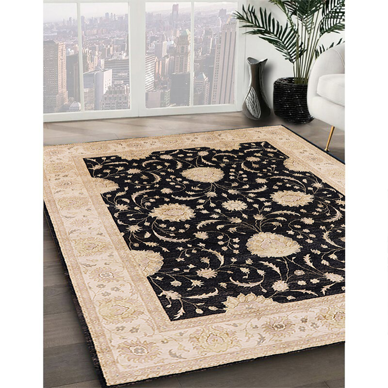 Tapis oriental beige / noir Ararad, Rectangle 8 pi x 12 pi