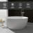 51" Solid Surface Freestanding Soaking Round Tub