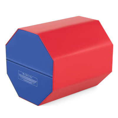 24.5" x 26" Octagon Gymnastics Mat Skill Shape Tumbling Mat with Thick Filling Red