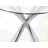 Round Glass Top Metal Base Dining Table-2015907825