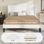 Velvet Crown Wingback Upholstered Bed With Headboard, Full/Queen/King,No Box Spring Needed-1680533740-1680533739
