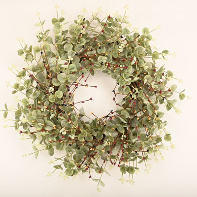 Noga 26"" Every Day Eucalyptus Berry Wreath For Front Door -  The Holiday Aisle®, 120DFFEED7ED4D3A88A820CC099AF3A9