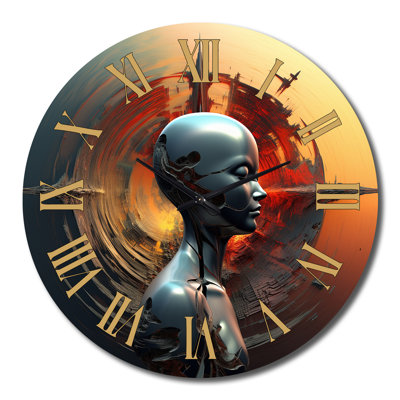 A.I. Horloge murale Robot Dreams Of Singularity