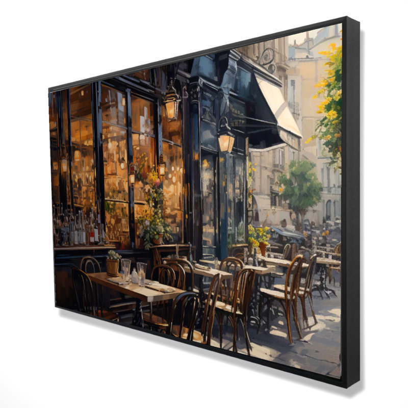 «Street Corner Cafe», reproduction sur toile
