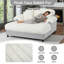 Méridienne surdimensionnée en fausse fourrure 65 po avec 2 coussins décoratifs 65 po