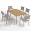 Travira Outdoor 7 - Piece Dining Set-1389679006-1389679005
