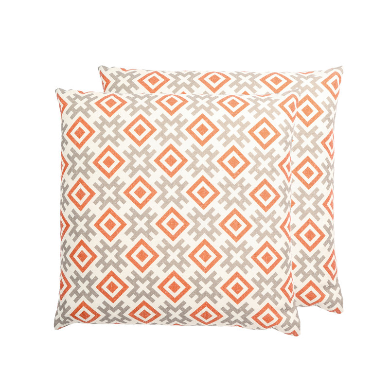  Coussin KYOTO, Gris / Orange