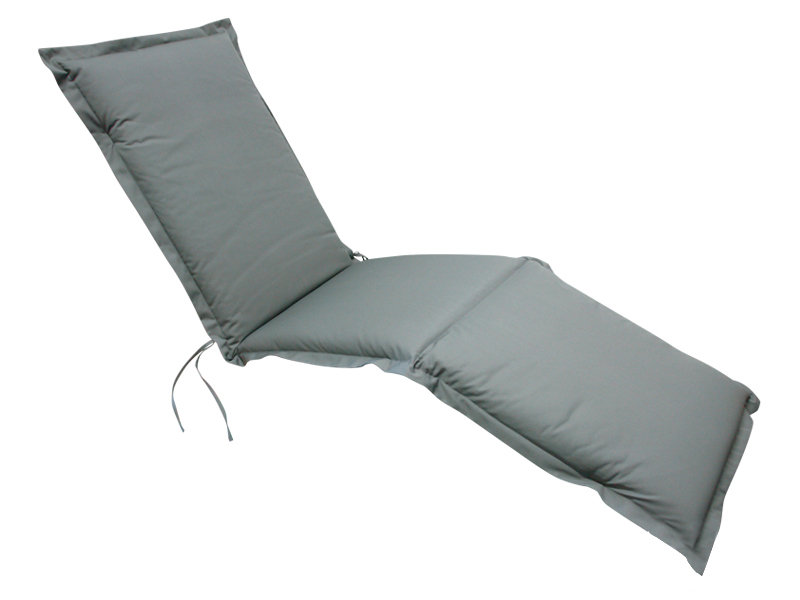 Afrin Lounger Cushion, Grey, 9cm H x 62cm W x 195cm D