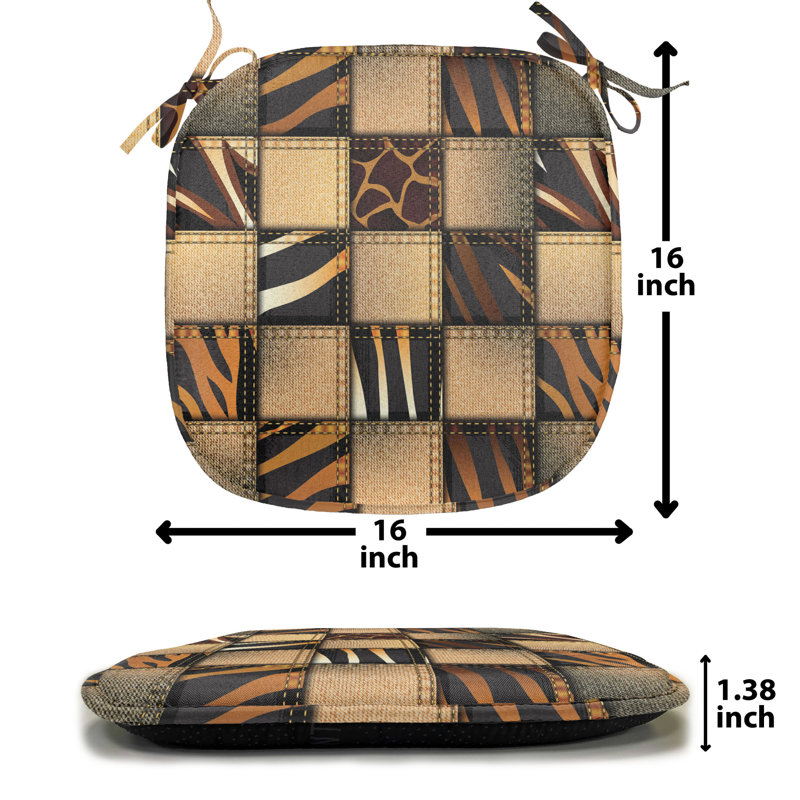 Outdoor 1.38'' Dining Chair Seat Cushion