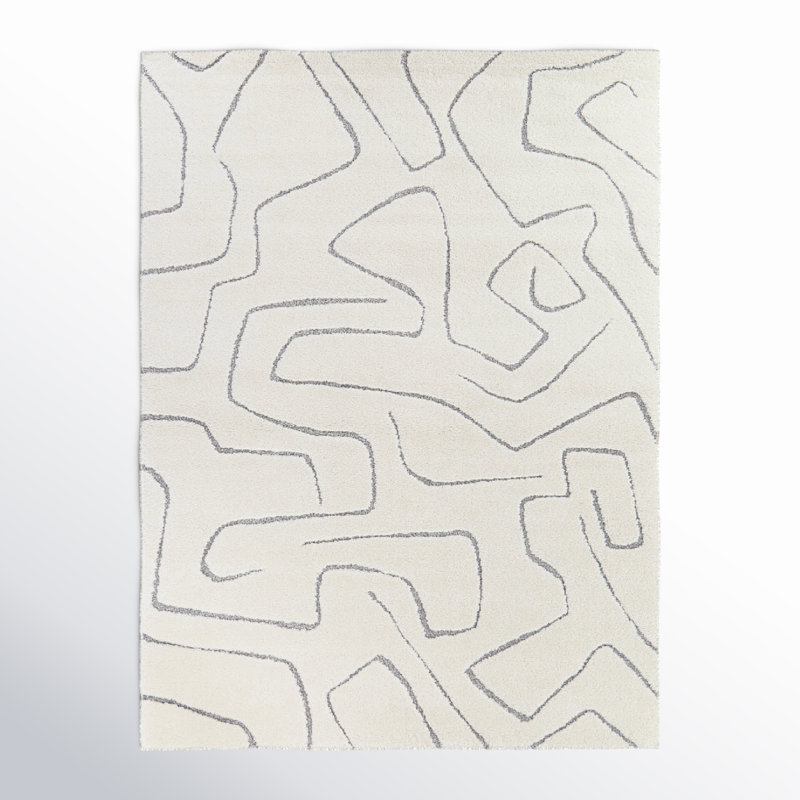 Hynes Abstract Indoor Rug, Rectangle 7'10" x 10'