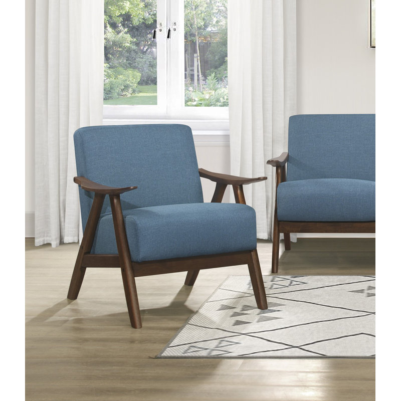 Hofstetter Upholstered Armchair, Blue Linen