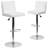 Nobles Contemporary Adjustable Height Barstool with Panel Back and Chrome Base-42689926