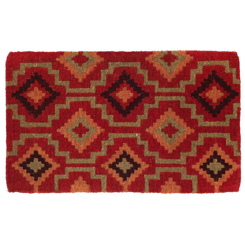 Paillasson Yaneira Lhasa Kilim, 18" x 30" - Thick