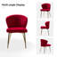 Fauteuil d'appoint moderne en velours avec dossier capitonné Leona H 29 po-764843822