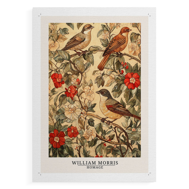 Série Cxxi de William Morris - Impression sur toile seulement - non encadrée, H 27 po x l 18 po