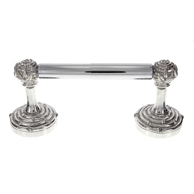 Palmaria Spring Wall Mount Toilet Paper Holder, Polished Silver