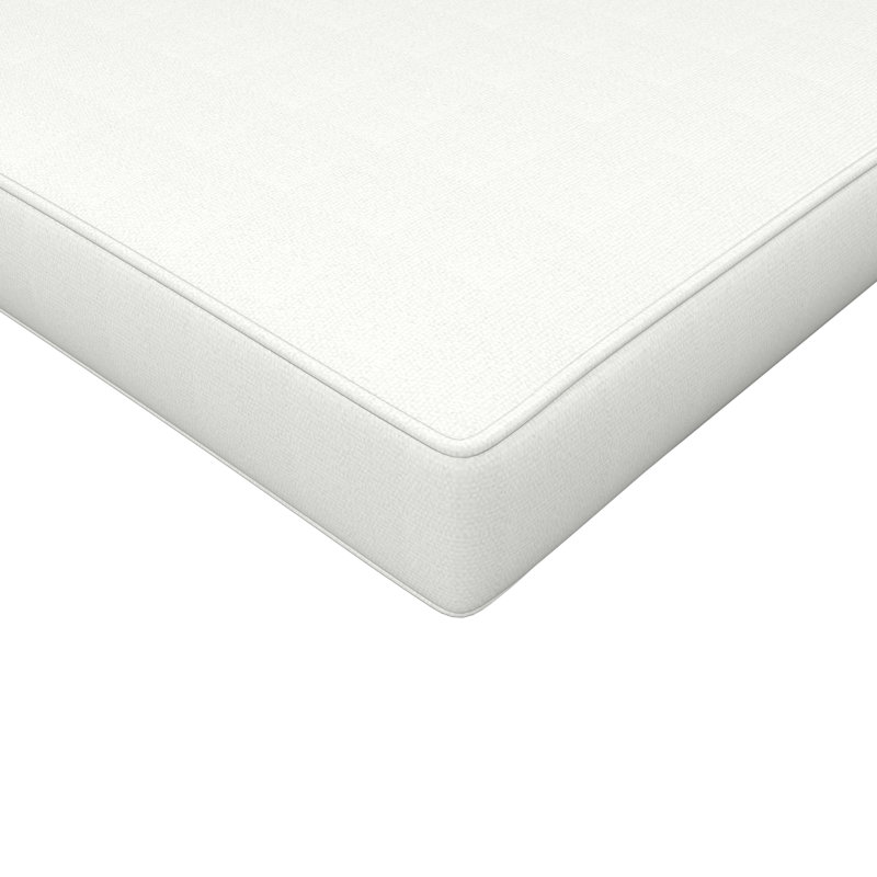 Coussin de chaise d'extérieur avec tissu Sunbrella, 26 po x 80 po, Canvas White