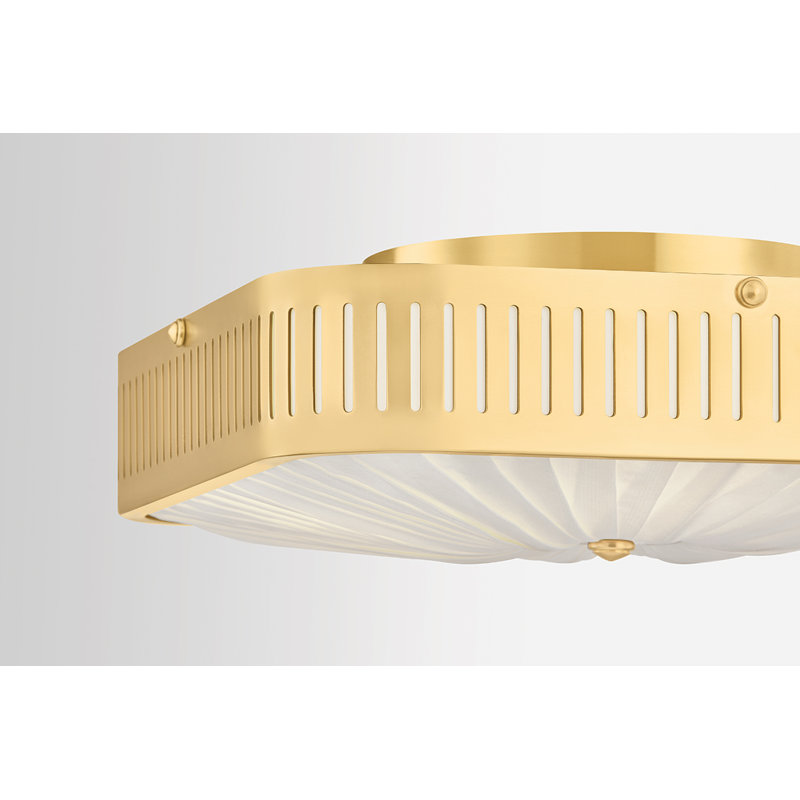 Henri Semi Flush by Augusta Hoffman x HVL, 4.75" H x 14.5" W x 14.5" D, 4 Lights