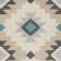 Tapis turquoise / beige Schafer Southwestern