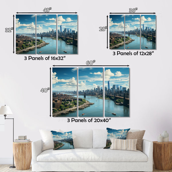 Ebern Designs Cityscape Of Nyc Usa IV - Cityscapes Wall Art Living Room ...