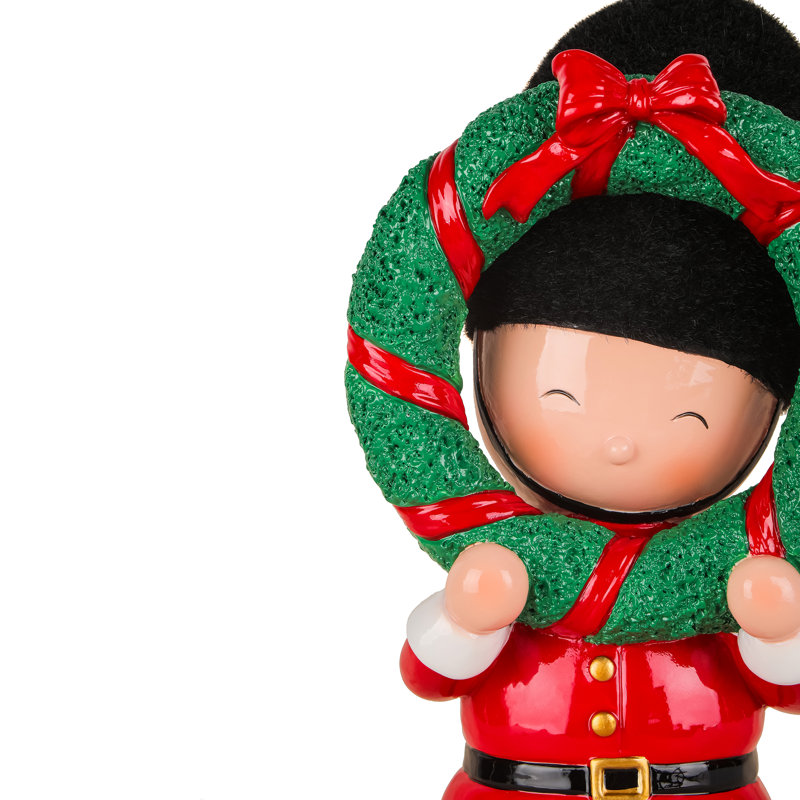 Christmas Soldier Holding Wreath