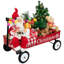 Lighted And Musical Santa Claus Merry Christmas Wagon Decoration - 20"