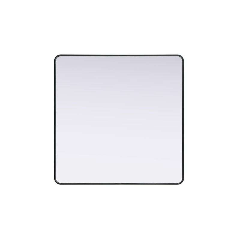 Erath Contour Metal Mirror, 48" x 48", Black