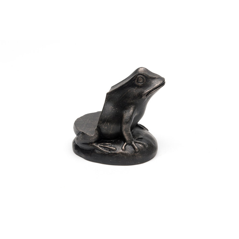 Pieds de jardinière grenouille couleur bronze dans une boîte cadeau