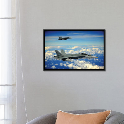 « two royal australian air force f/a-18 hornets » par stocktrek images, reproduction d’impression sur toile tendue