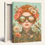 Ensemble de 1 tableau mural sur toile de style steampunk floral-130455665-130455669