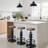 Set Of 3 Antique Industrial Round Bottom Adjustable Height Cafe Coffee Retro Vintage Stylish Water Pipe Design Pub Kitchen Bar Stool-591185101