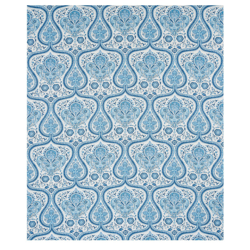 Tissu à motif cachemire, Bleu