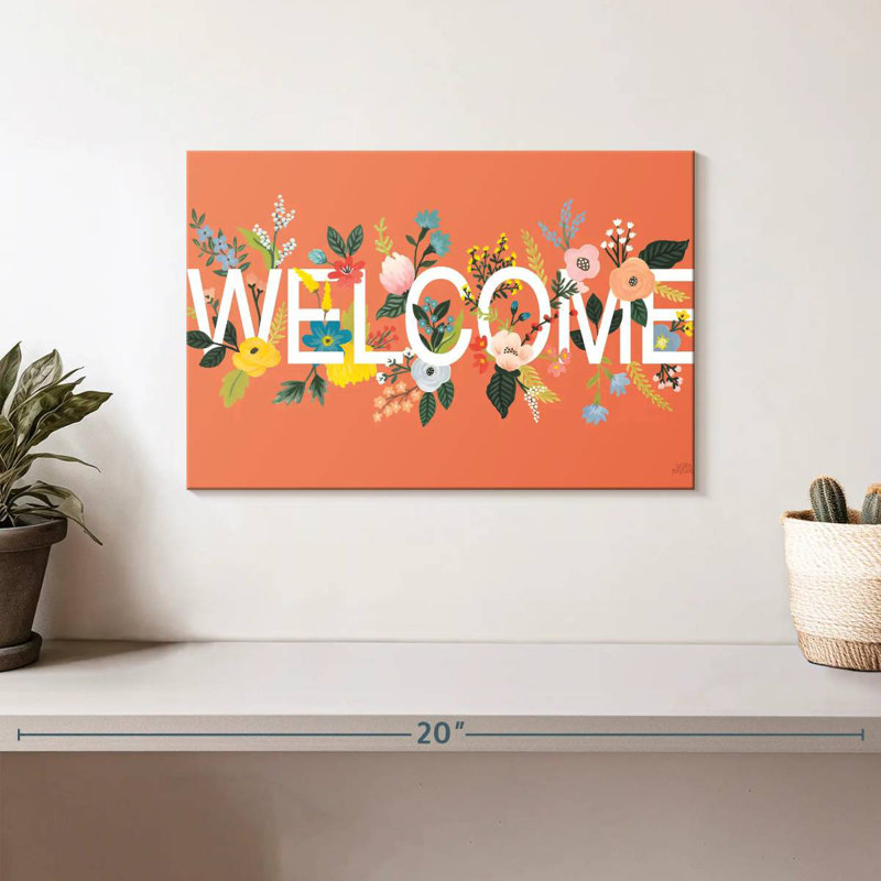 Panneau mural Khylige Wild Garden Welcome, H 8 po x l 12 po