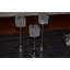Photophore en cristal, ensemble de 3