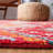 Hand Tufted Wool/Cotton Southwestern Rug in Red/Gold-1785461128