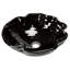 Lavabo de salle de bain en verre noir peint à la main