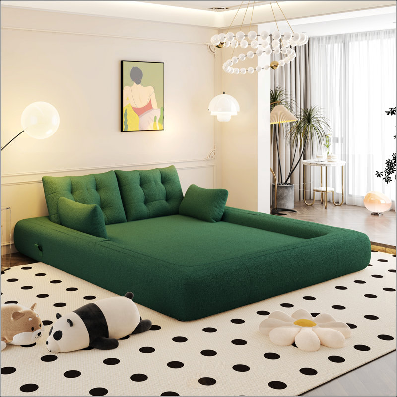Lazy Sofa Couch, Green