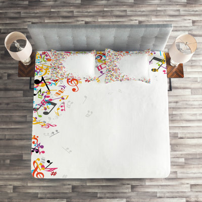 Music Polyester Coverlet
