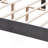 Contemporary Button Tufted-Upholstered Bed With Wings Design