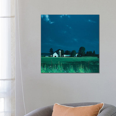 Moonlit Scene at Cushing 1 Piece Wrapped Canvas Painting