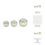 Ensemble de 3 globes décoratifs en céramique peints à la main Glade-641551002